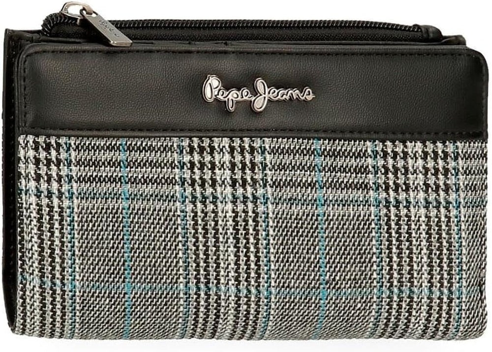 Pepe Jeans Kendra Ladies T-Shirt, Negru, Talla única, Geantă de umăr mică Genti Femei Naty Shop Portofel dublu