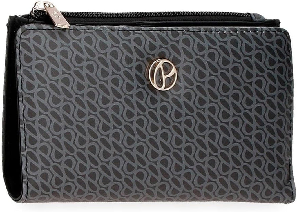 Pepe Jeans Megan Geantă de toaletă negru 17x9x2 cm Faux piele, negru, Talla única, Geantă de toaletă Portofel Femei Naty Shop Negru Carcasă