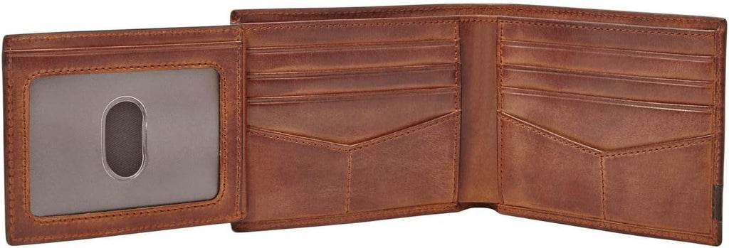 Portofel Fossil pentru bărbați Quinn, - 100% piele bifold maro 11,5 cm L x 2 cm l x 9 cm H ML3644200 Portofel Barbati Naty Shop
