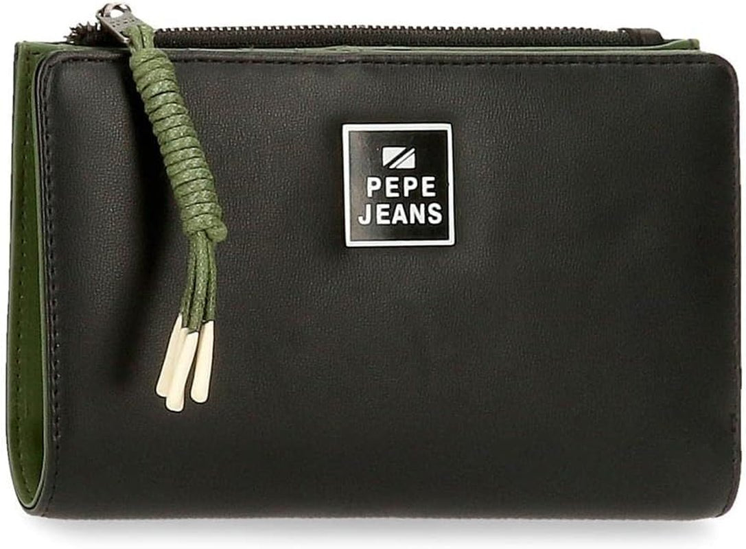 Portofel mare Pepe Jeans Bea, Cartera Con Tarjetero Portofel Barbati Naty Shop Negru