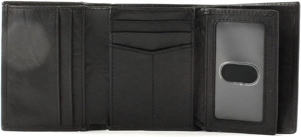 Portofel trifold din piele Neel pentru bărbați Fossil 8,255 cm L x 1,905 cm l x 10,16 cm H Portofel Barbati Naty Shop