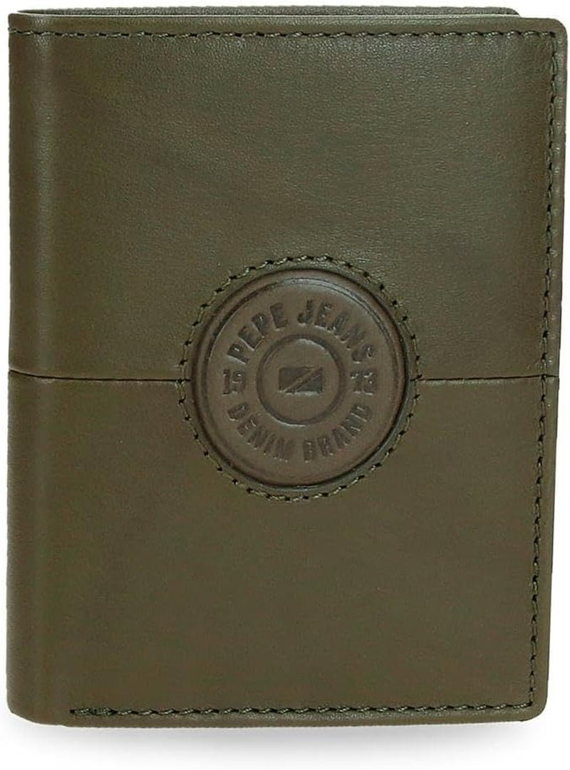 Portofele și poșete din piele de vacă Pepe Jeans Cracker, negru, maro, verde, diferite mărimi Portofel Barbati Naty Shop Verde Servieta