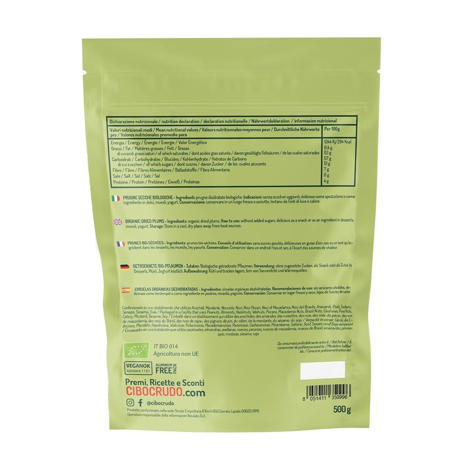 Prune ecologice uscate și fără sâmburi - 500g. Prune crude nesulfurate, fără adaos de zahăr sau aditivi. Prune uscate ecologice ca fructe uscate aromate. Prune fără sâmburi. Produse deshidratate Naty Shop