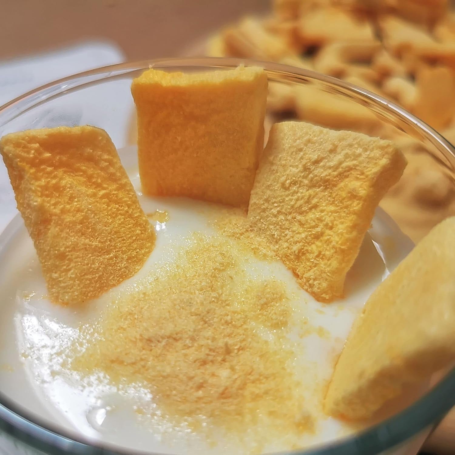 Pudră de mango liofilizată | Pudră de fructe fără zahăr adăugat liofilizată | Pudră de fructe de mango liofilizată Mango liofilizat | Mango liofilizat Polvere fără aditivi | ZingyZoo (100g) Produse deshidratate Naty Shop