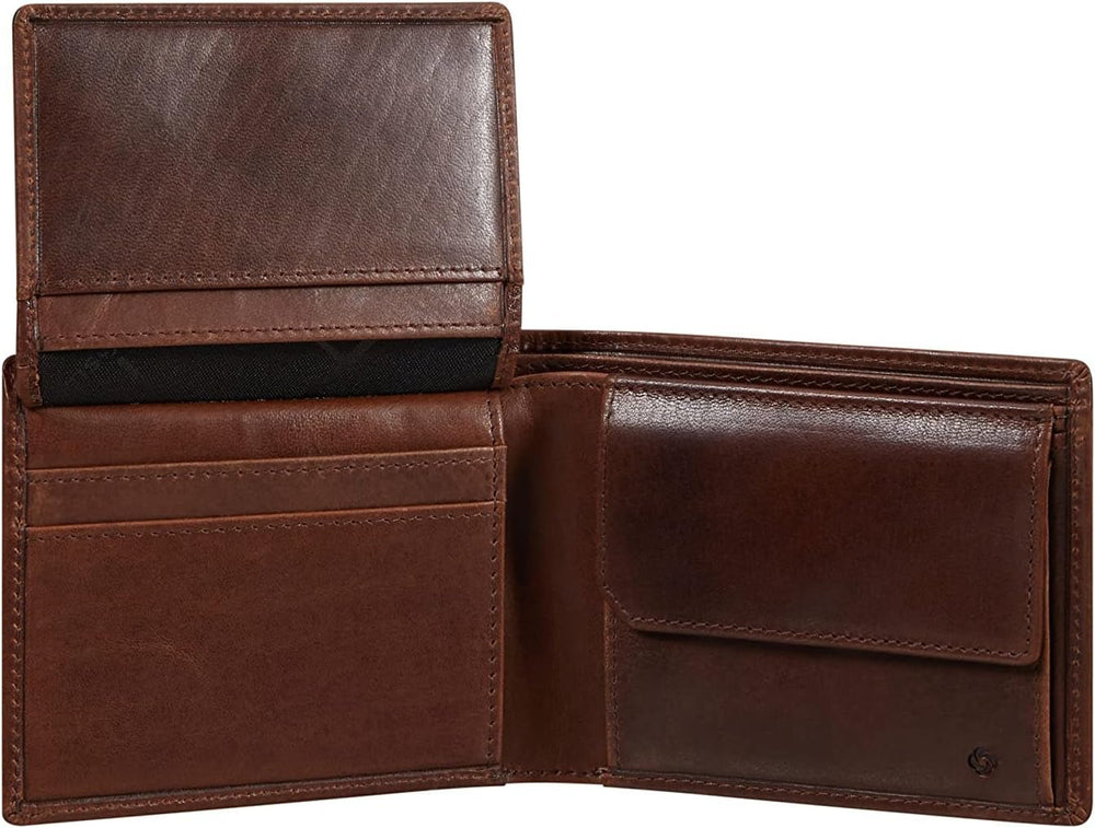 Samsonite Veggy SLG - Portofel, 10,5 cm, maro (maro închis) Portofel Barbati Naty Shop