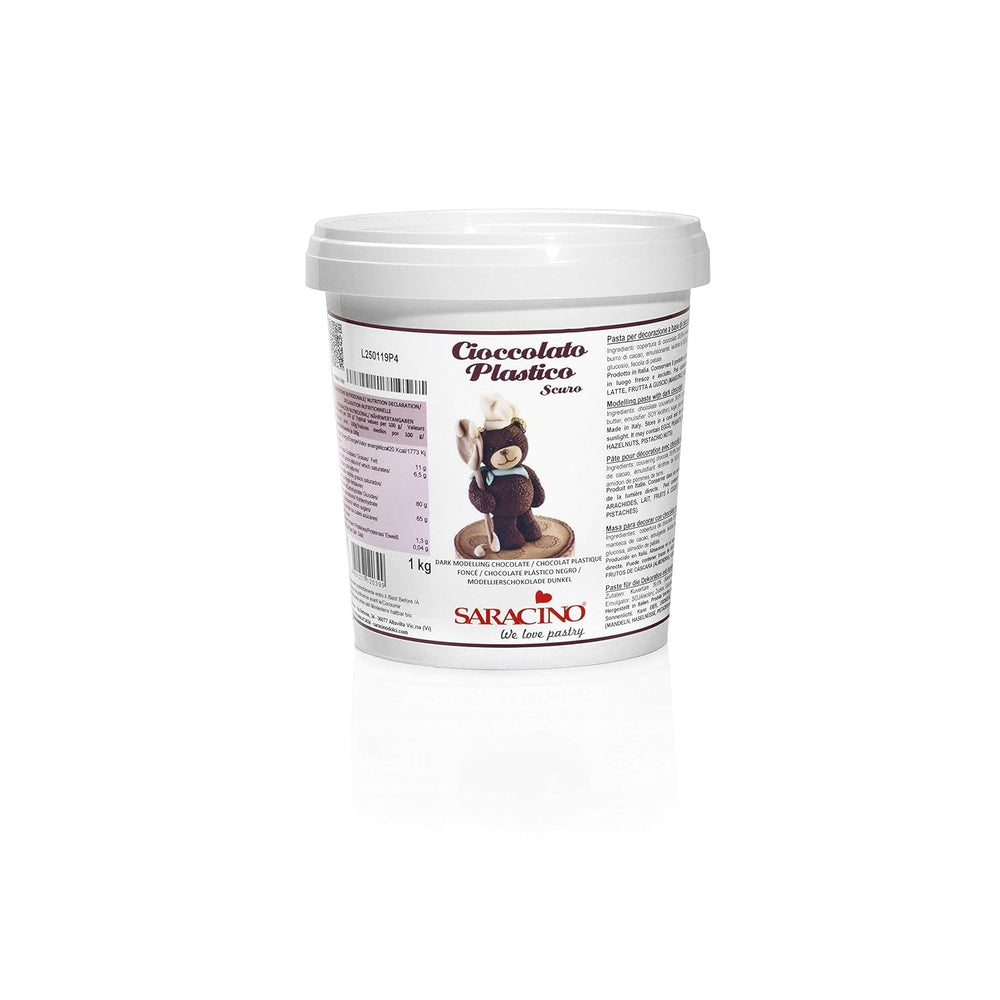 Saracino Ciocolată albă pentru modelare Pentru decorare și modelare 1 Kg Made In Italy Pasta de zahar Naty Shop Maro