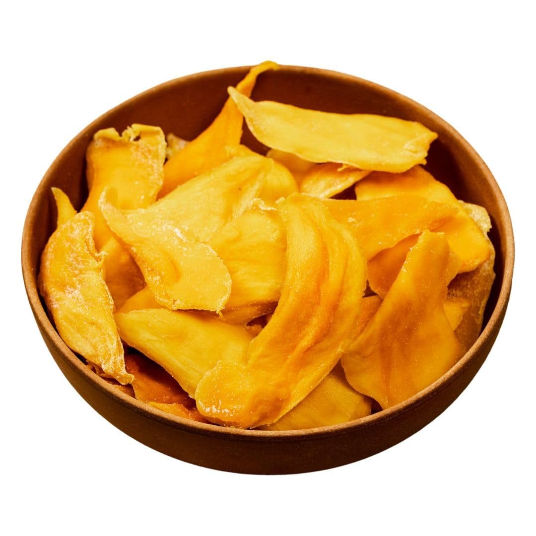SOFT MANGO - Felii moi de mango uscat din Vietnam - Aromă fructată și exotică - Vitaminele Power A, C, E - Vegan - Punguță stand-up 100g Mango uscat Produse deshidratate Naty Shop