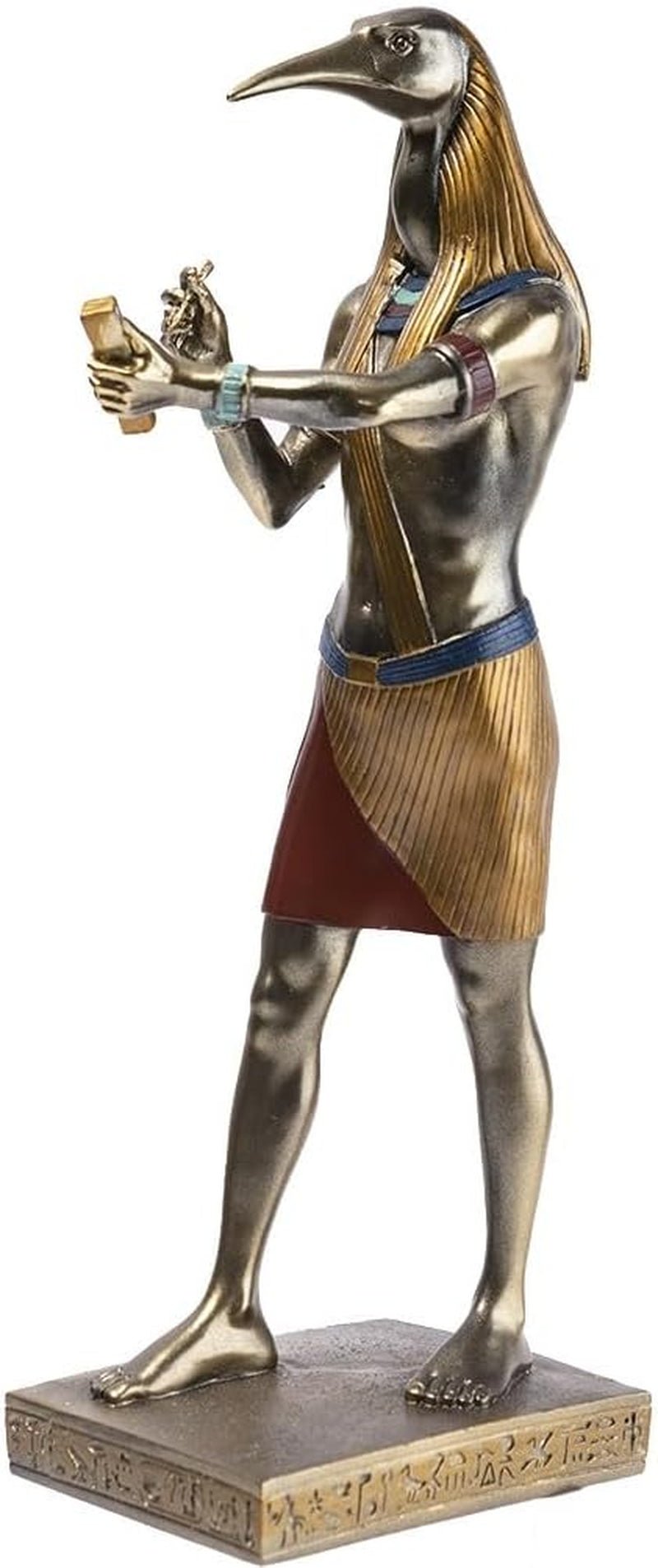 - Statuetă Bastet 21 cm - Statuetă pisică egipteană - Statuie decorare Egiptul Antic - Figurină pisică - Bust egiptean - Decorațiune originală idee cadou - Sculptură zeitate Statuete si sculpturi Naty Shop Zeul Thoth