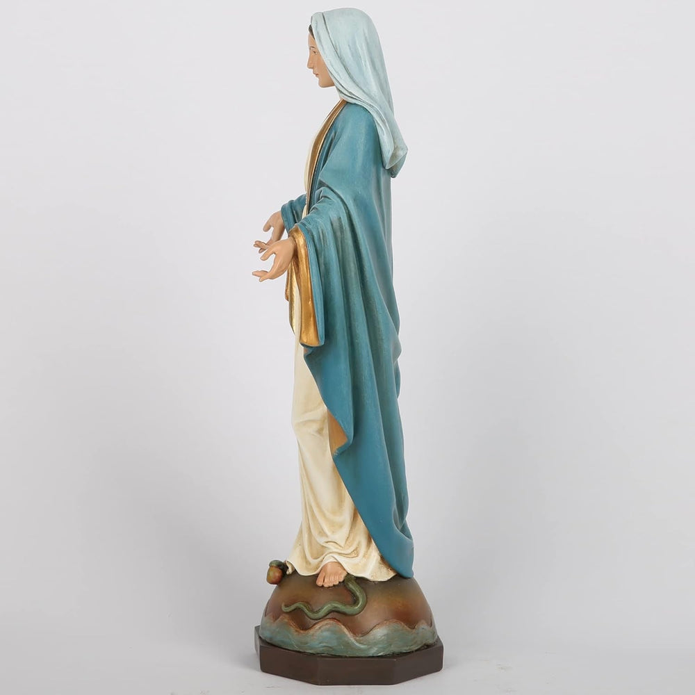 Statuie catolică BC a Doamnei noastre de Grație, figura Fecioarei Maria pentru altar, cadou religios pentru mamă, decorațiuni catolice pentru casă, 34,3 cm înălțime, pictată manual de Buildclassic (elegant) Statuete si sculpturi Naty Shop