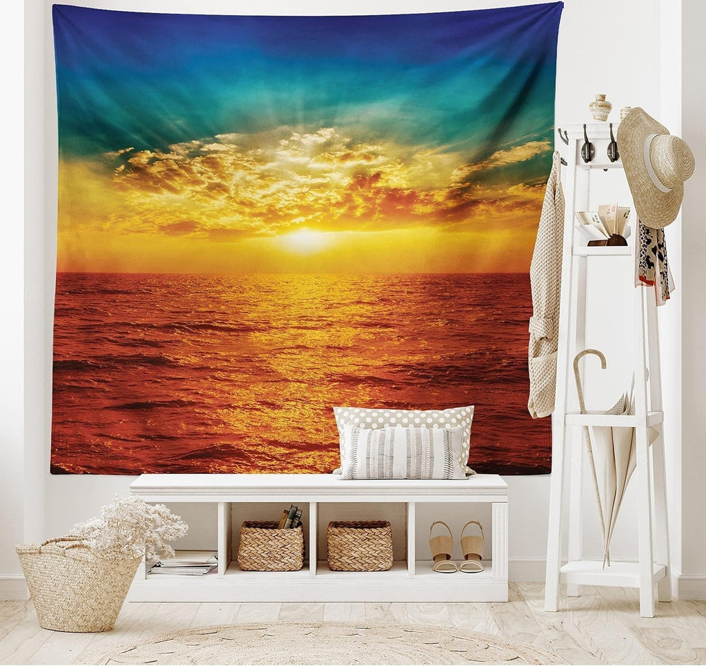 Tapiserie abakuhaus wanderlust harta animala lumii desene Casa - Accesorii si Decoratiuni Naty Shop Tan 150L X 110B Cm