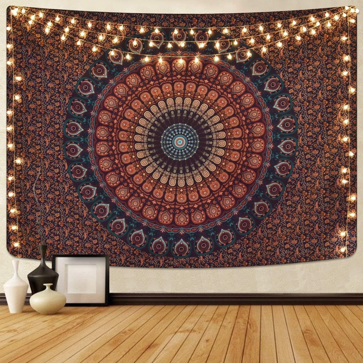 Tapiserie alishomtll mandala boema panza nisip Casa - Accesorii si Decoratiuni Naty Shop 1-Mandala 200.2L X 150.1B Cm