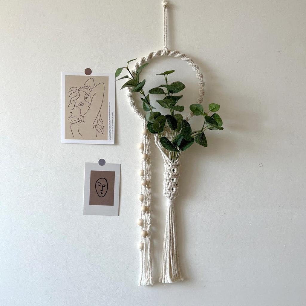 Tapiserie avoik woven wall hanging decoration chic Casa - Accesorii si Decoratiuni Naty Shop Bej