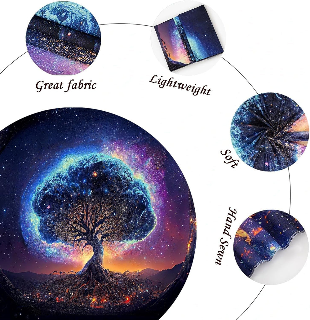 Tapiserie copac lumina neagra spatiala estetica Casa - Accesorii si Decoratiuni Naty Shop