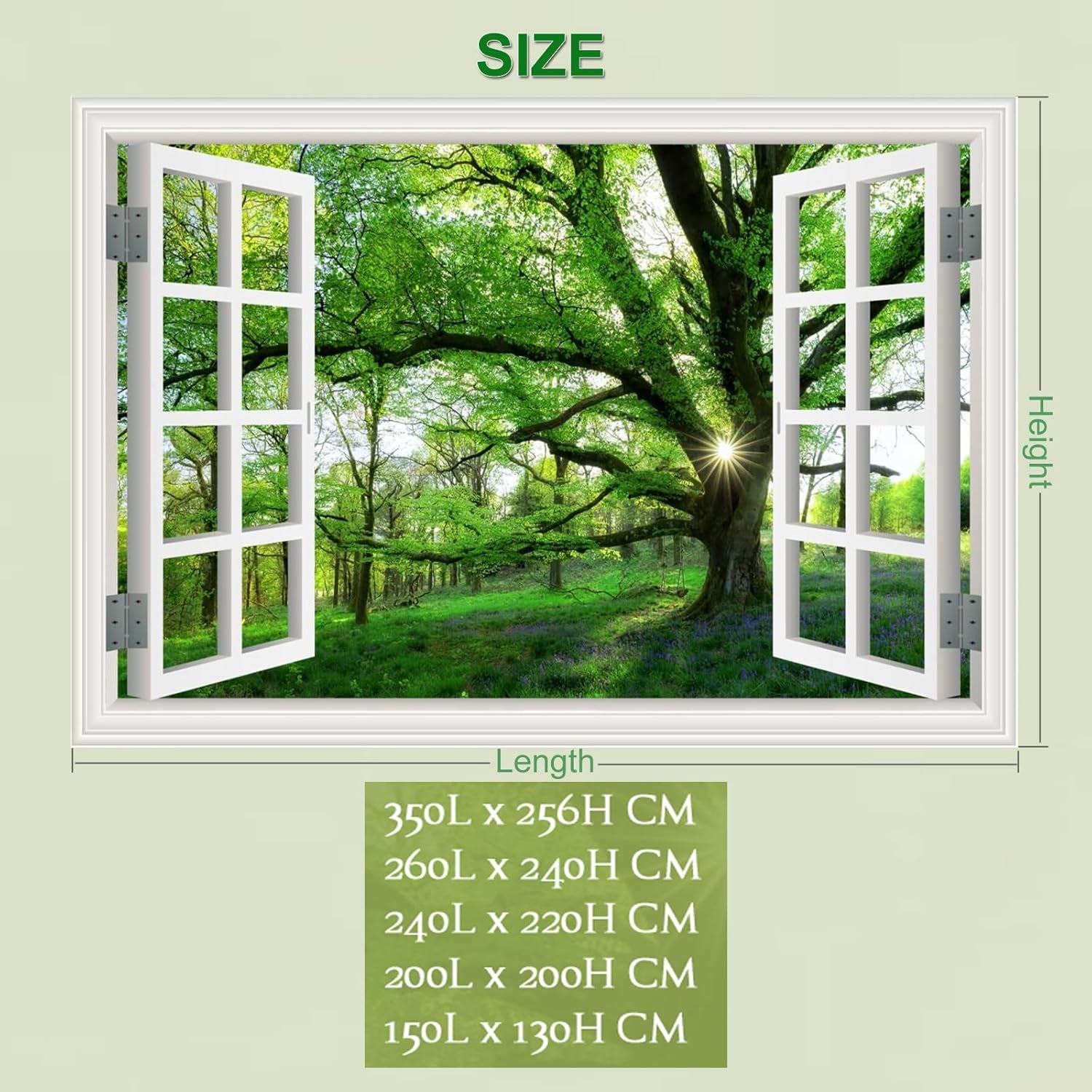 Tapiserie peisaj jungla xxl padure panza fereastra Casa - Accesorii si Decoratiuni Naty Shop