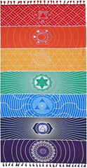 Tapiserie yoga meditation seven chakra hippie Casa - Accesorii si Decoratiuni Naty Shop Default Title