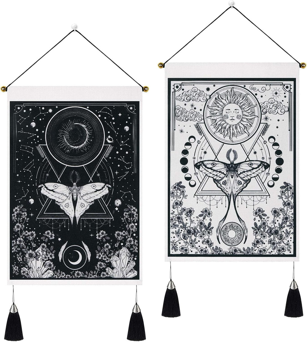Tapiserie yugarlibi 2pcs tapiserii mici hanging luna soarele Casa - Accesorii si Decoratiuni Naty Shop Fluture 35X50 Cm