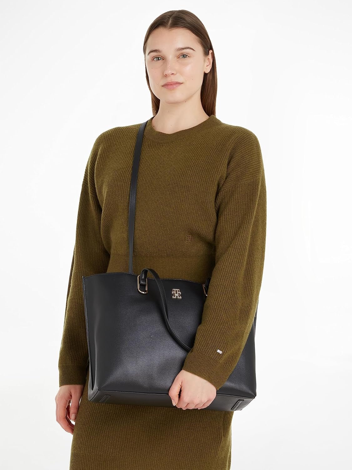 Tommy Hilfiger Ladies Th Timeless Workbag Geantă școlară, o mărime Genti Femei Naty Shop