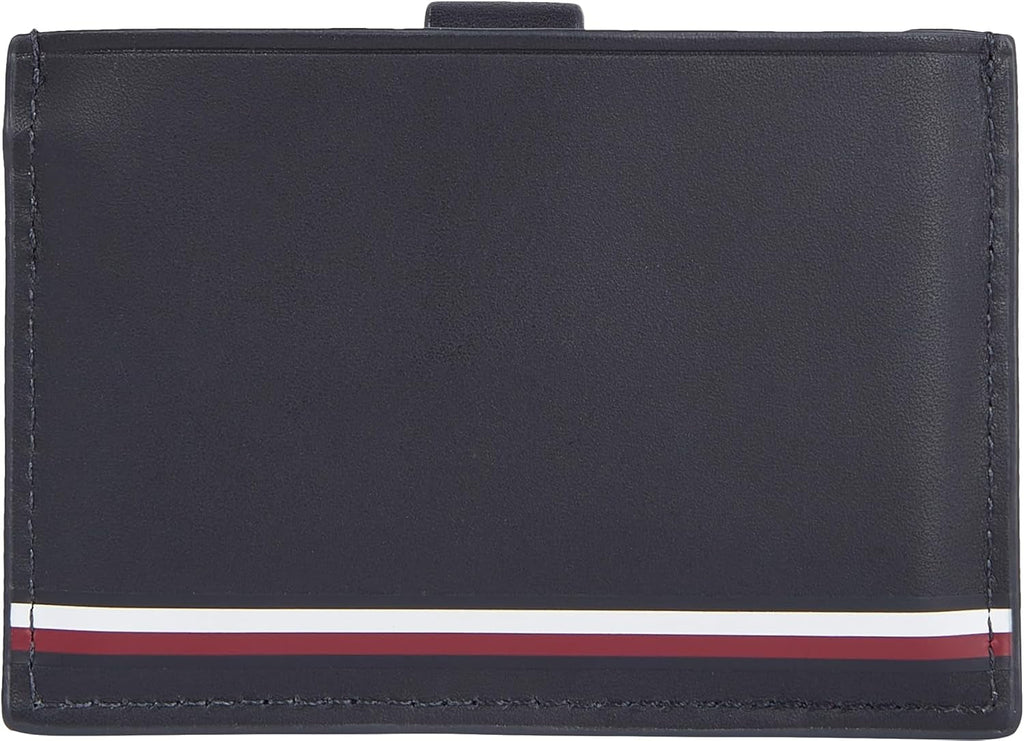 Tommy Hilfiger portofel pentru bărbați Smooth Retractable Cc Small, Blue (Space Blue), Onesize Portofel Barbati Naty Shop