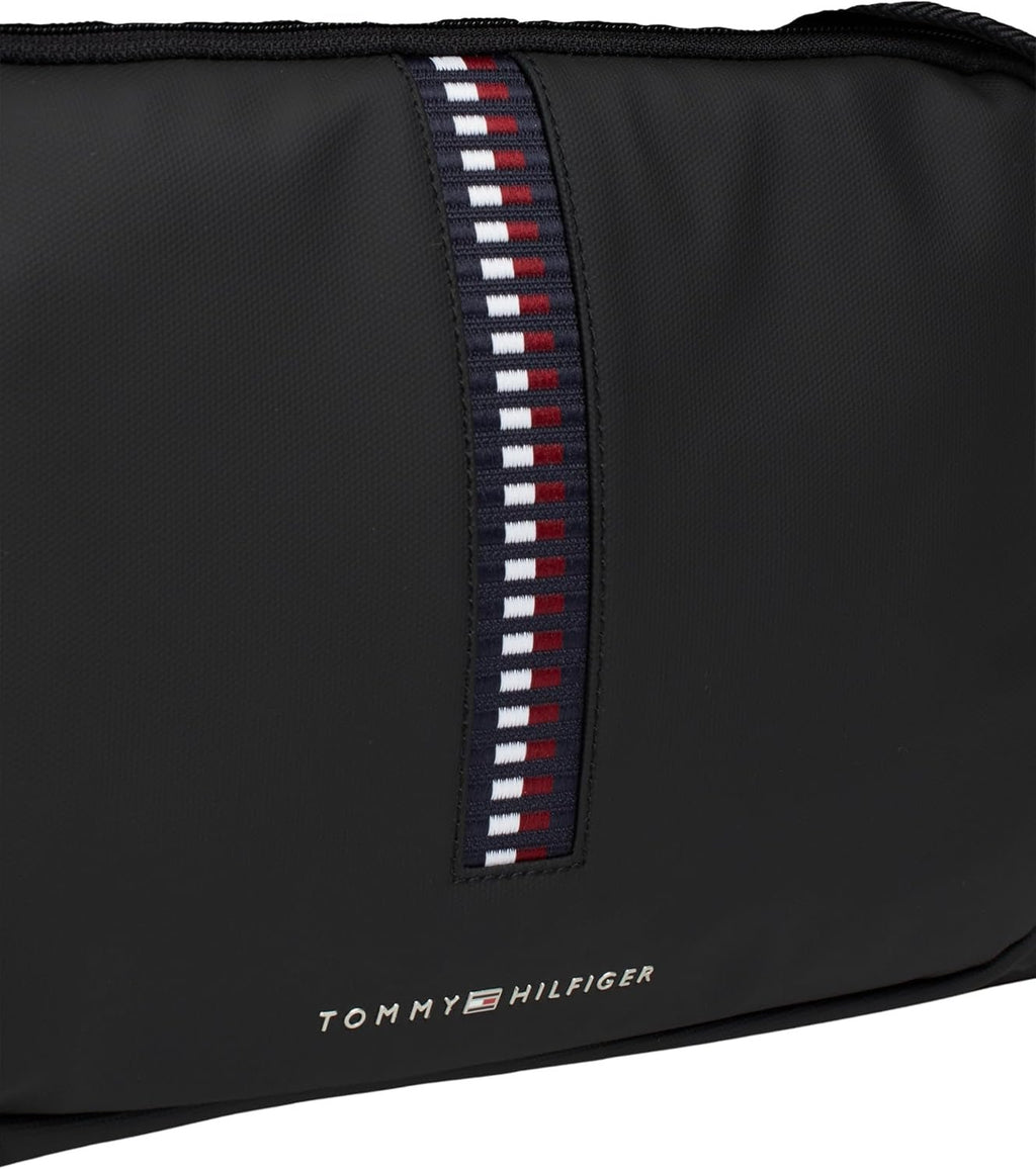 Tommy Hilfiger TH CORP geantă de voiaj Weekender bărbați, negru (negru), OS Bagaje și echipament de călătorie Naty Shop