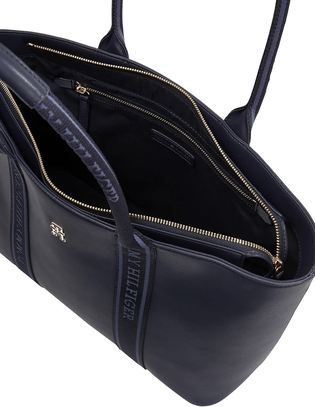 Tommy Hilfiger Th Logotape Tote Aw0aw17198 Tote Bag Genti Femei Naty Shop